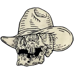 Woodcut Cowboy